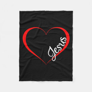 Jesus ist mein Valentinsgruß Christliches Geschenk Fleecedecke