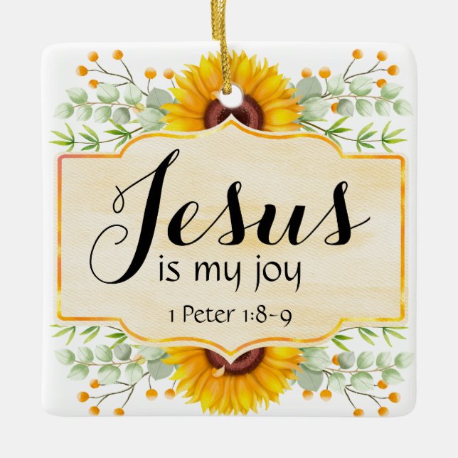 Jesus ist meine Freude Keramikornament (Vorderseite)