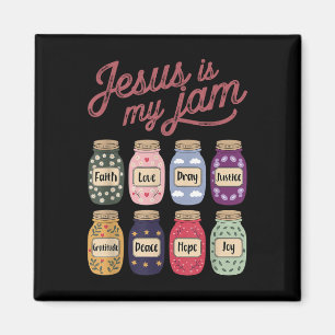 Jesus ist meine Jam Faith Hope Liebe beten Peace J Magnet