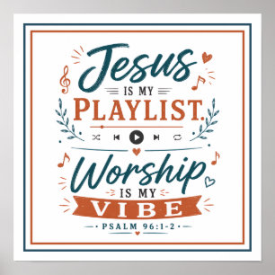 Jesus ist meine Playlist, Anbetung ist meine Stimm Poster