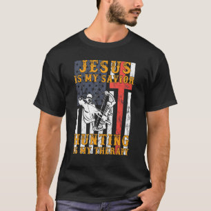 Jesus ist meine Retter-Jagd ist mein Heilbad Lo T-Shirt