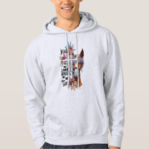 Jesus ist meine Retter Pferde sind meine Therapie  Hoodie