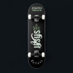 Jesus ist Weg, Leben, Wahrheit Skateboard<br><div class="desc">Jesus IST Weg,  Leben,  Wahrheit Skateboard mit "IS" mit Monogramm und zitieren christliches Zitat "Jesus ist Weg,  Leben,  Wahrheit T - Shirt" in gemischten Kalligraphie & minimalistische Typografie. Dieses trendige,  moderne Design ist das perfekte Geschenk- und Modestatement. #christlich #religion #scription #religion #bible #jesus</div>