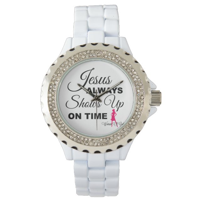 Jesus ist zur Zeit Armbanduhr (Vorderseite)