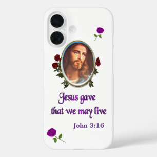 Jesus Johannes 3:16 iPhone 16 Hülle