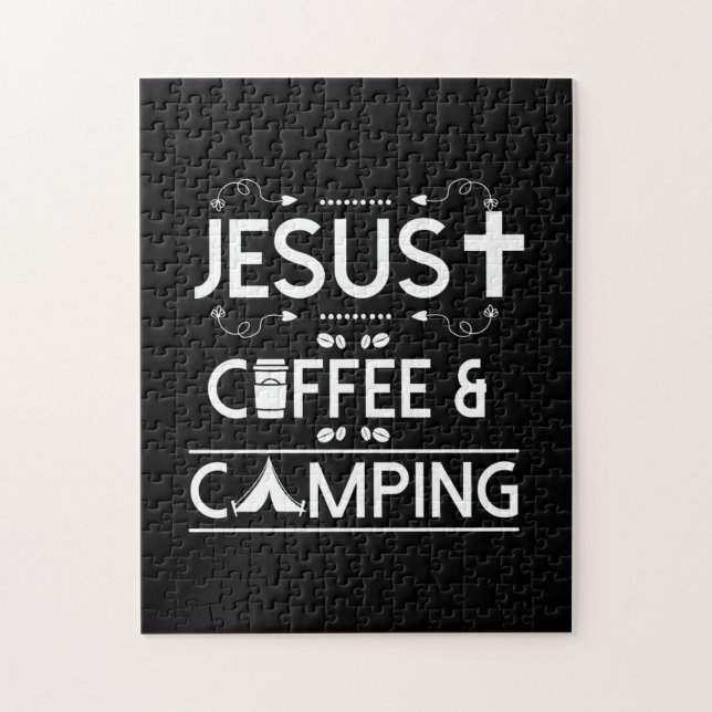 Jesus Kaffee und Camping (Vertikal)