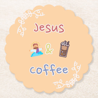 Jesus + Kaffee Untersetzer