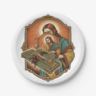 Jesus Kaffee verschüttet Mechanische Tastatur kapu Pappteller