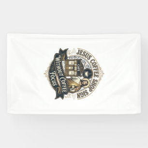 Jesus Kaffeeshoplogo ohne Kaffee Fokus Jesus  Banner