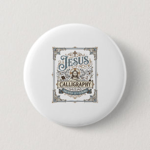 Jesus-Kalligrafie Heilige Beschriftung Jesus Kalli Button