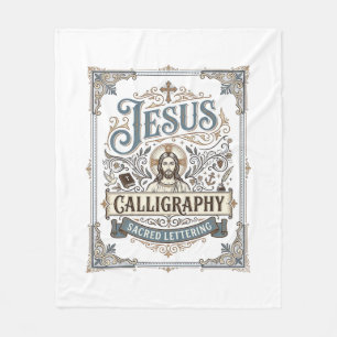Jesus-Kalligrafie Heilige Beschriftung Jesus Kalli Fleecedecke
