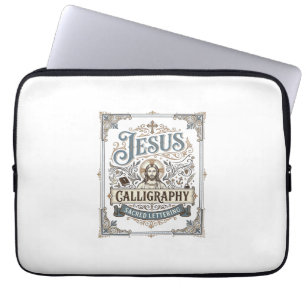 Jesus-Kalligrafie Heilige Beschriftung Jesus Kalli Laptopschutzhülle