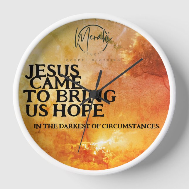 Jesus kam uns Hoffnung zu bringen Uhr (Vorderseite)