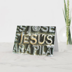 Jesus-Karte Feiertagskarte