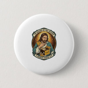 Jesus Karton Schachtel Papier Schnitt Finger Schme Button