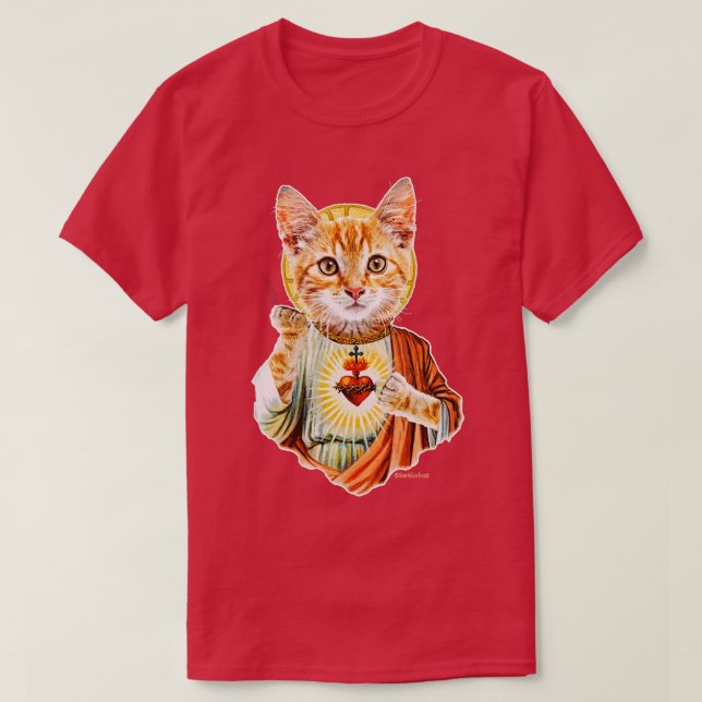 Jesus-Katze T-Shirt (Design vorne)