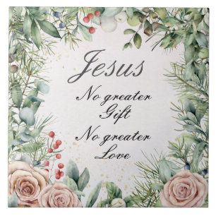 Jesus, kein größeres Geschenk, keine größere Liebe Fliese