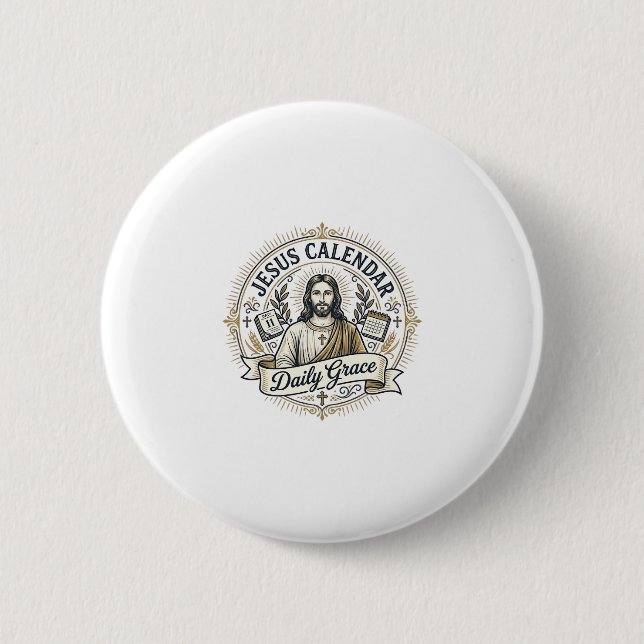 Jesus-Kender-Tägliche Gnade Jesus-Kender-Tägliche  Button (Vorderseite)