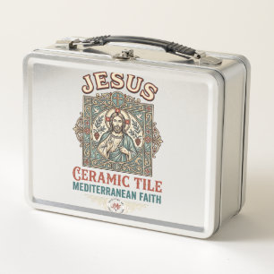 Jesus Keramikfliese Mittelmeer Glaube Jesus Keram Metall Brotdose