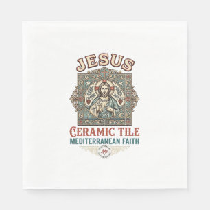 Jesus Keramikfliese Mittelmeer Glaube Jesus Keram Serviette