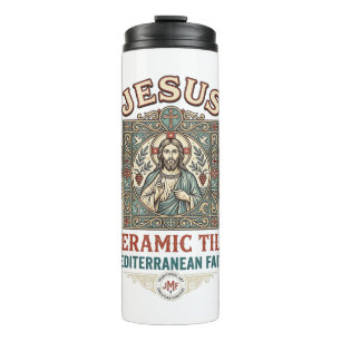 Jesus Keramikfliese Mittelmeer Glaube Jesus Keram Thermosbecher