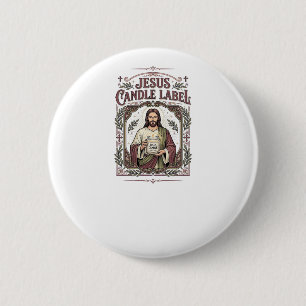 Jesus Kerzenlabel Jesus Kerze Christlicher Glaube Button