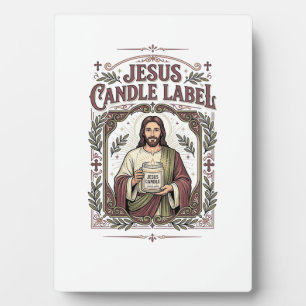 Jesus Kerzenlabel Jesus Kerze Christlicher Glaube Fotoplatte