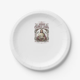 Jesus Kerzenlabel Jesus Kerze Christlicher Glaube  Pappteller