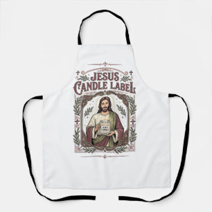 Jesus Kerzenlabel Jesus Kerze Christlicher Glaube  Schürze