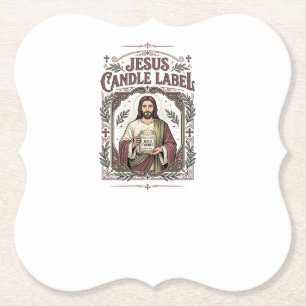 Jesus Kerzenlabel Jesus Kerze Christlicher Glaube Untersetzer