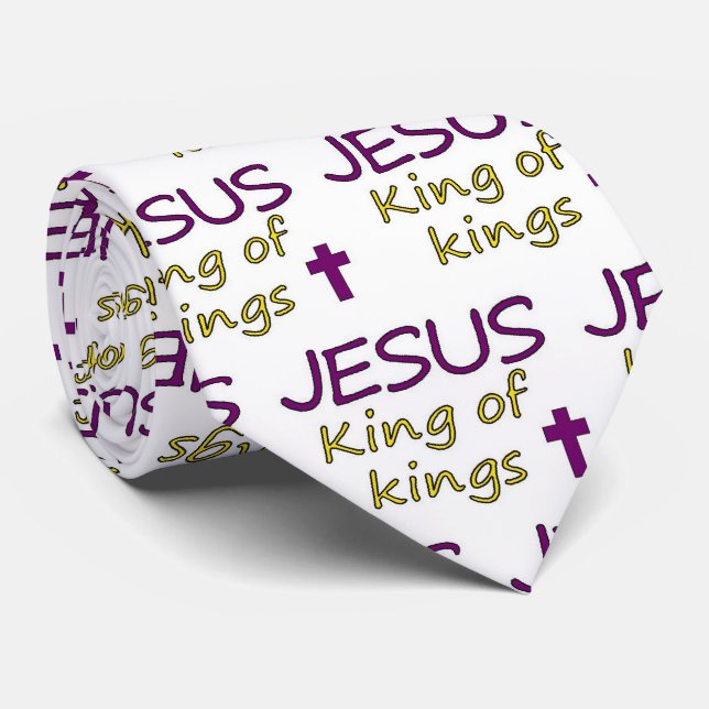JESUS King of King Krawatte (Gerollt)