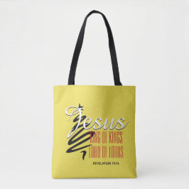JESUS KING OF KINGS | Christlich Gelb | Weihnachte Tasche