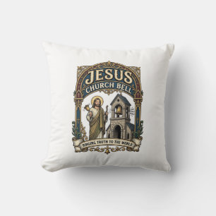 Jesus-Kirche Glocke Jesus-Kirche Glocke Christlich Kissen