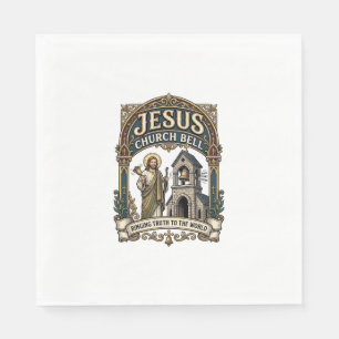 Jesus-Kirche Glocke Jesus-Kirche Glocke Christlich Serviette
