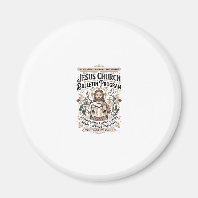 Jesus-Kirche Mitteilungsblatt Programm Jesus-Kirch Magnet (Vorne)