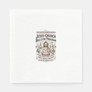 Jesus-Kirche Mitteilungsblatt Programm Jesus-Kirch Serviette