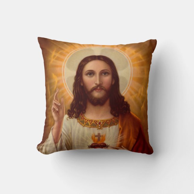 Jesus-Kissen Kissen (Vorderseite)