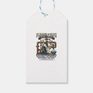 Jesus Klempner Grafik T-Shirt Christliche Kunst_1 Geschenkanhänger