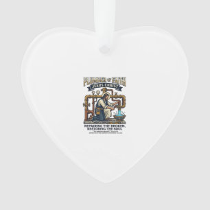 Jesus Klempner Grafik T-Shirt Christliche Kunst_1 Ornament