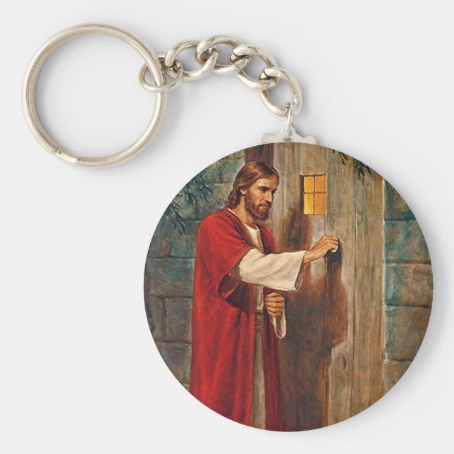 Jesus klopft an der Tür Schlüsselanhänger (Vorne)