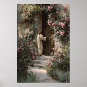 Jesus klopft an die Tür Wandkunst Jesus Wandkunst Poster