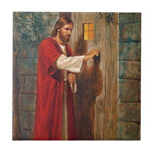 Jesus klopft auf der Tür Fliese