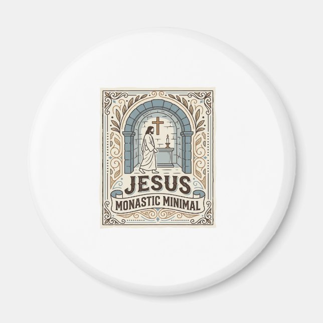 Jesus Kloster Minimal Jesus Kloster Minimal Chri Magnet (Vorne)