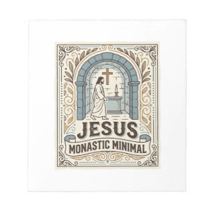 Jesus Kloster Minimal Jesus Kloster Minimal Chri Notizblock