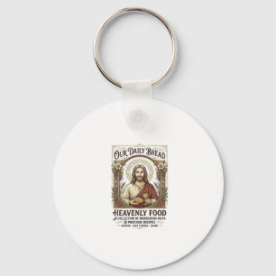 Jesus-Kochbuch Rezeptkarte Ästhetisches Vintage-Sh Schlüsselanhänger