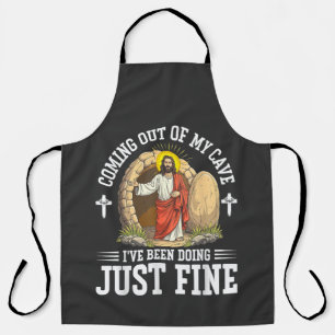 Jesus kommt aus meiner Höhle Schürze