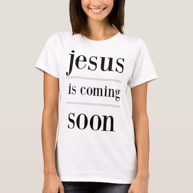 Jesus kommt bald Christlich Evangelism Group T-Shirt (Vorderseite)