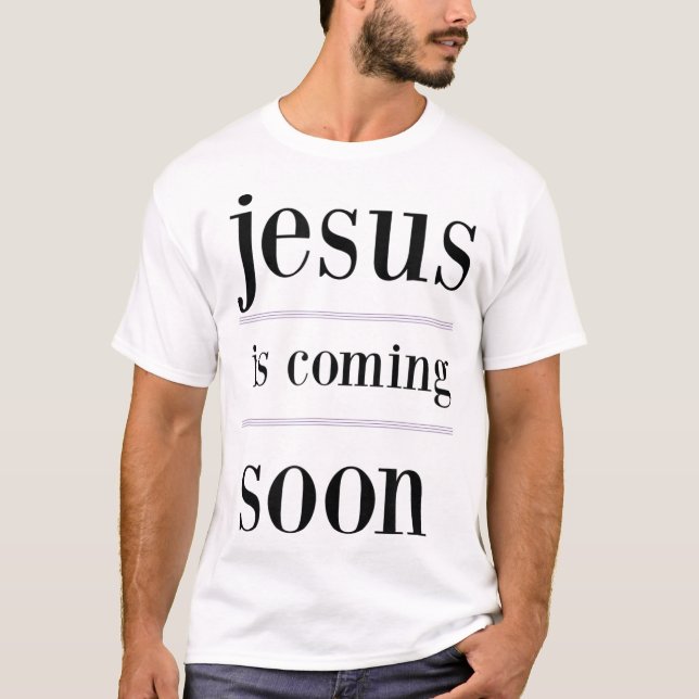 Jesus kommt bald Christlich Evangelism Group T-Shirt (Vorderseite)