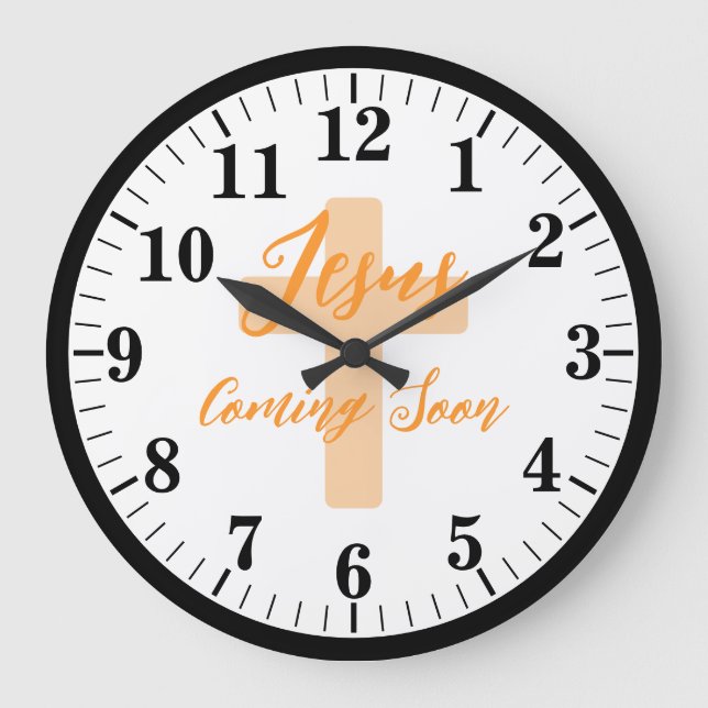 JESUS KOMMT BALD GROßE WANDUHR (Vorderseite)