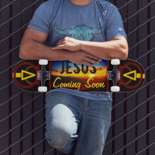 Jesus kommt bald Skateboard